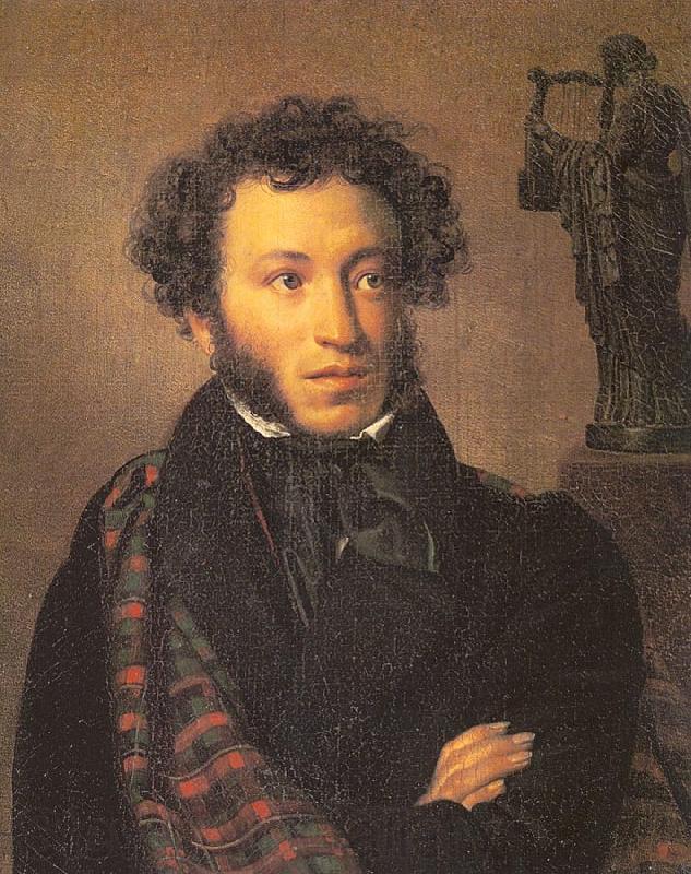 Orest Kiprensky The Poet, Alexander Pushkin Germany oil painting art